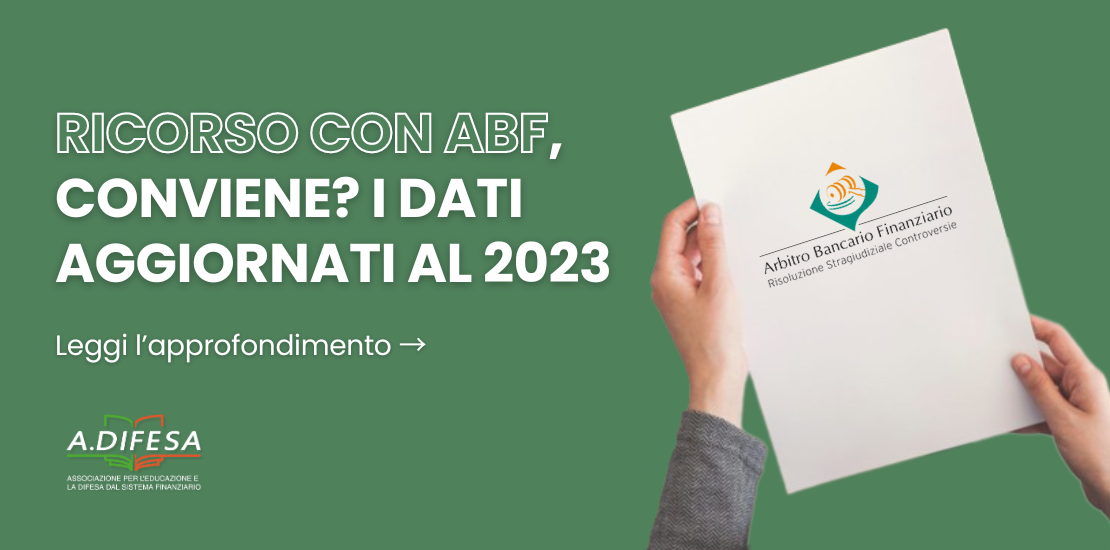 Visual ADifesa – Blog – Ricorso ABF, conviene? I dati aggiornati al 2023