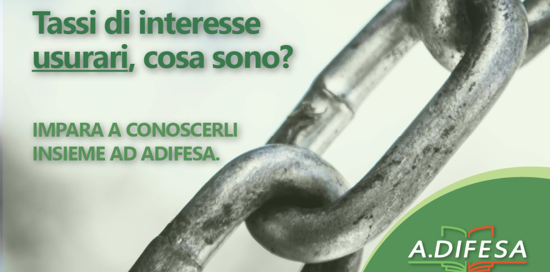 Visual ADifesa – Blog – Tassi di interesse usurari, cosa sono e come funzionano?