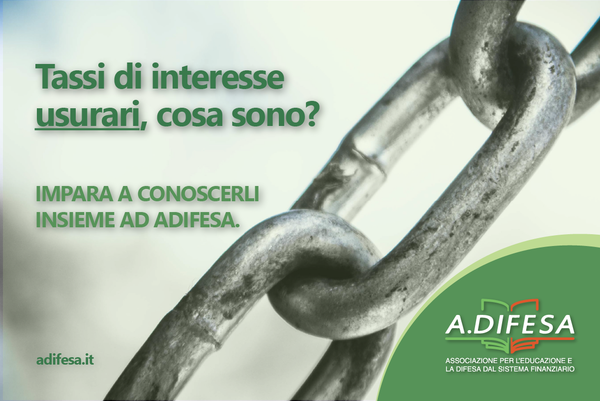 Visual ADifesa – Blog – Tassi di interesse usurari, cosa sono e come funzionano?