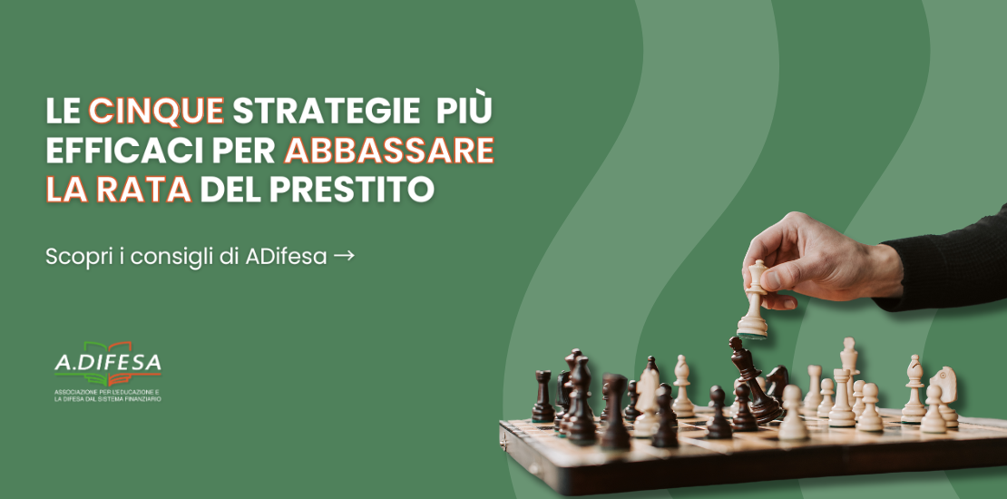 Visual ADifesa – Blog – Cinque strategie efficaci per abbassare la rata del prestito