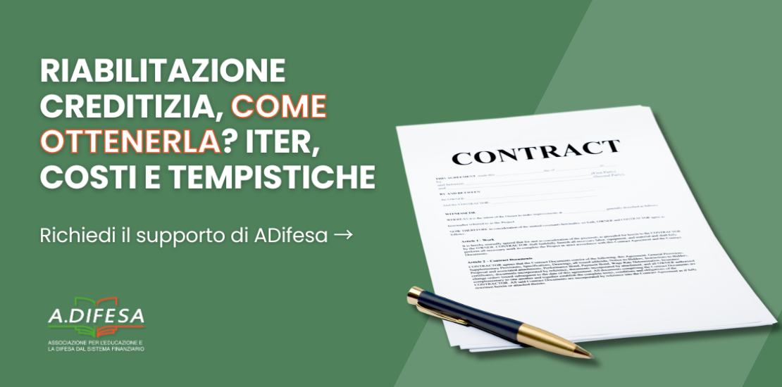 Visual ADifesa – Blog – Riabilitazione creditizia, guida completa